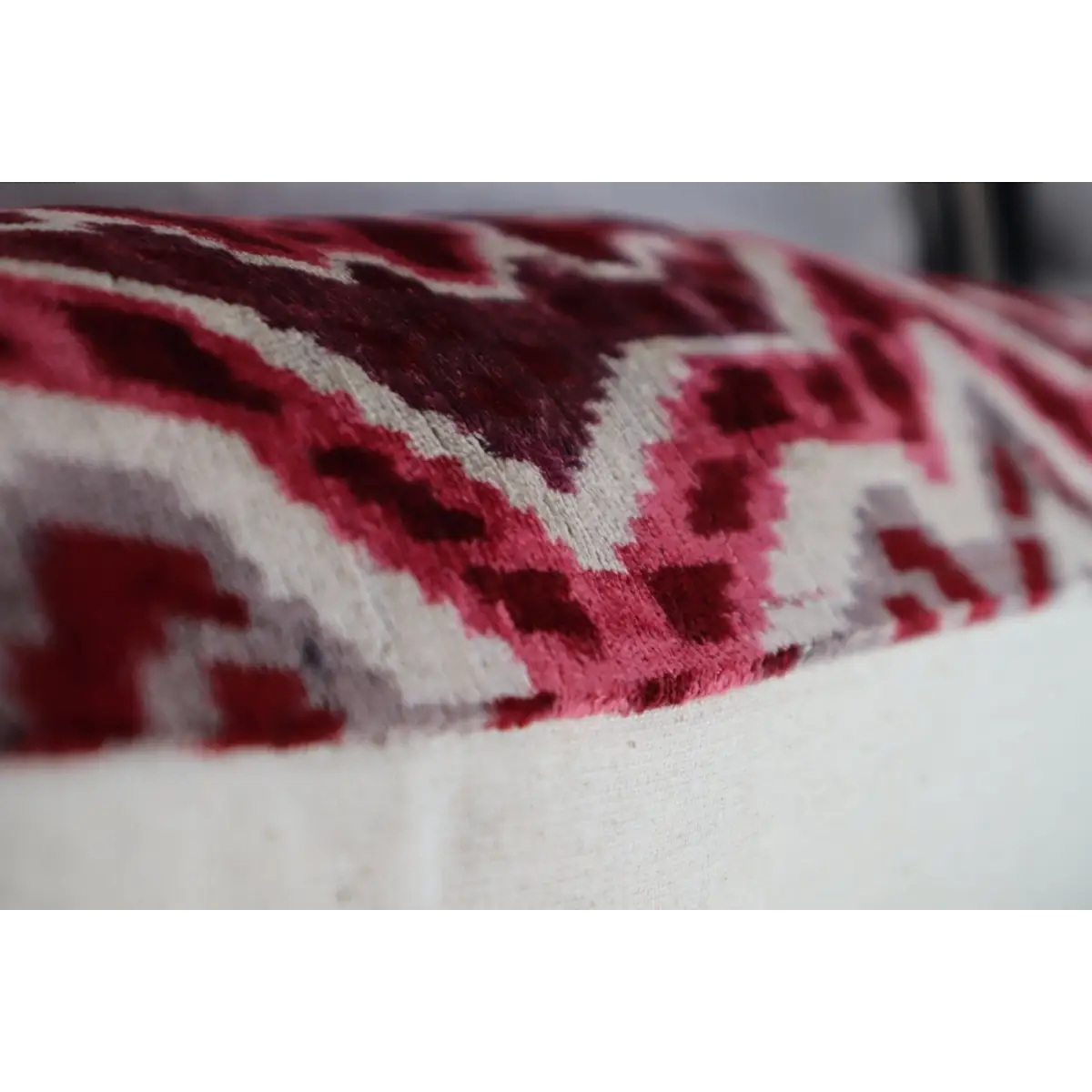 Canvello Pink Gray Handmade 16x24 Silk Velvet Pillow Organic Veg Dyed Down/Feather Filled - Canvello