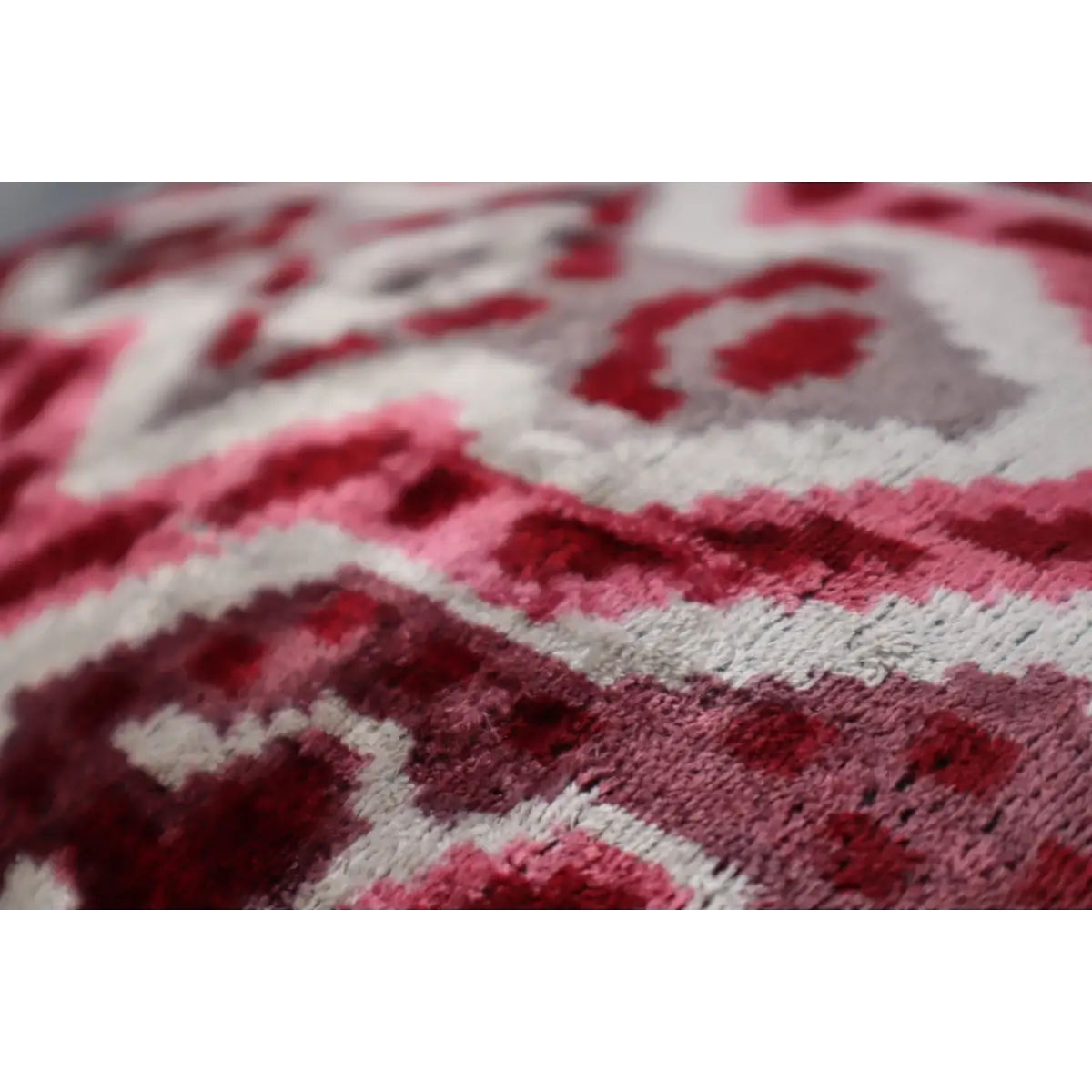 Canvello Pink Gray Handmade 16x24 Silk Velvet Pillow Organic Veg Dyed Down/Feather Filled - Canvello