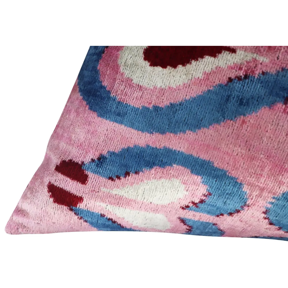 Canvello Pink Handmade 16x24 Silk Velvet Pillow Organic Veg Dyed Down/Feather Filled - Canvello
