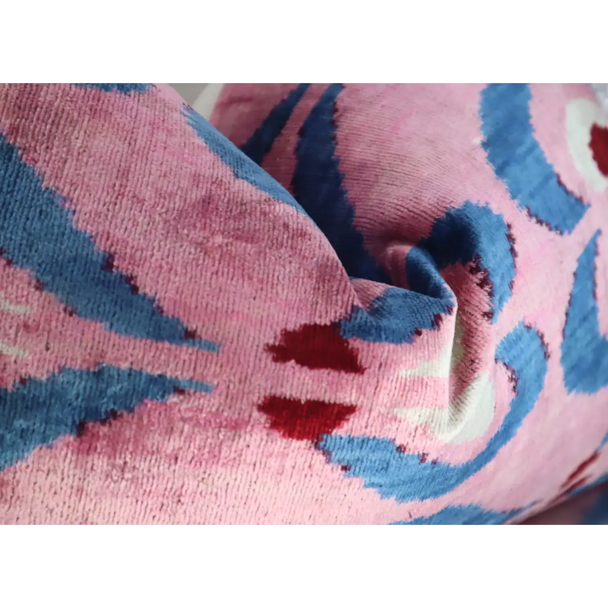 Canvello Pink Handmade 16x24 Silk Velvet Pillow Organic Veg Dyed Down/Feather Filled - Canvello