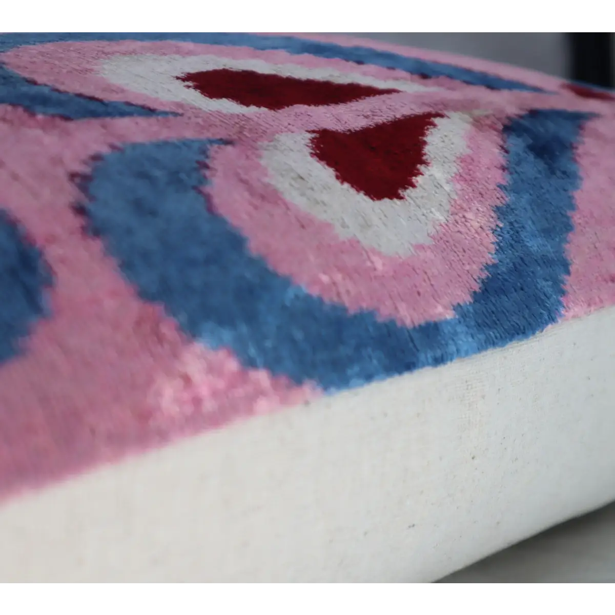 Canvello Pink Handmade 16x24 Silk Velvet Pillow Organic Veg Dyed Down/Feather Filled - Canvello