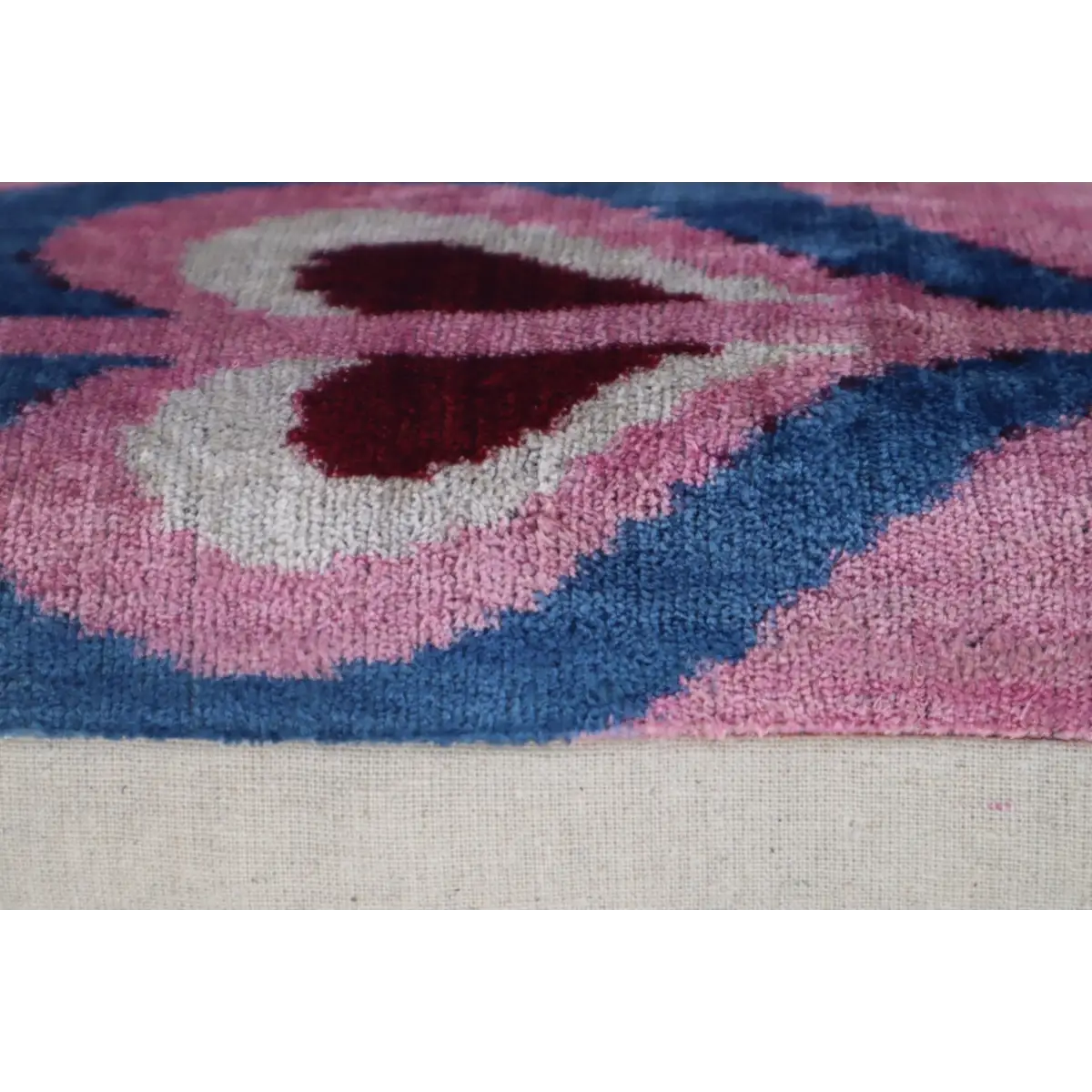 Canvello Pink Handmade 16x24 Silk Velvet Pillow Organic Veg Dyed Down/Feather Filled - Canvello