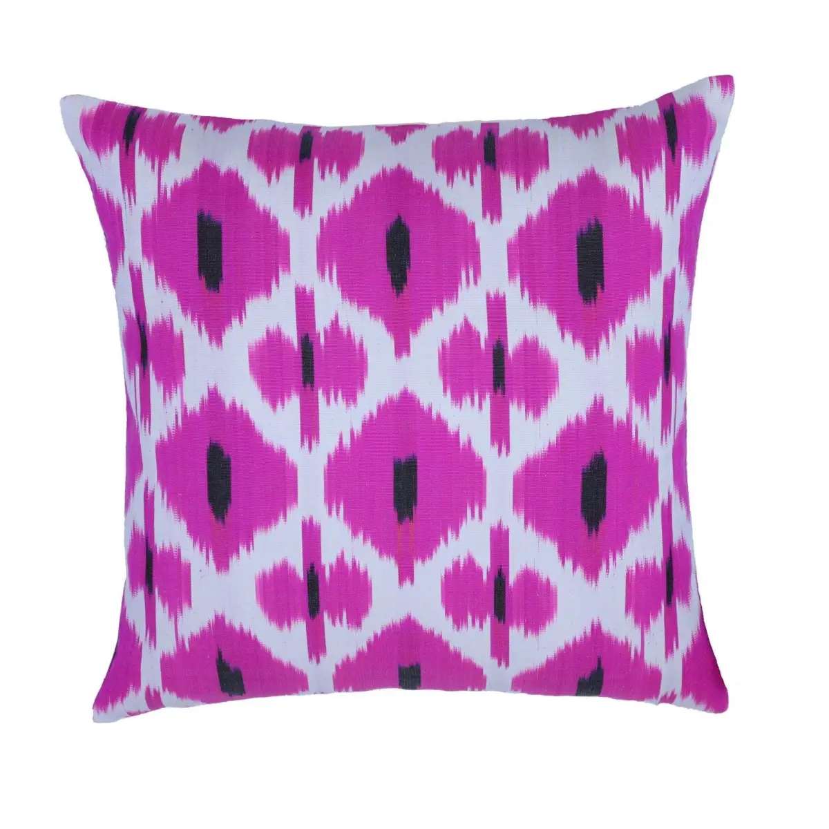 Canvello Pure Silk Dark Pink Throw Pillows - 16x16 inch - Canvello