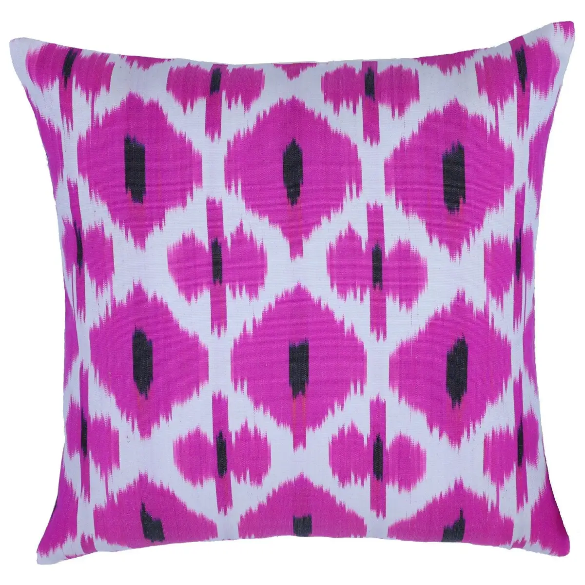 Canvello Pure Silk Dark Pink Throw Pillows - 16x16 inch - Canvello