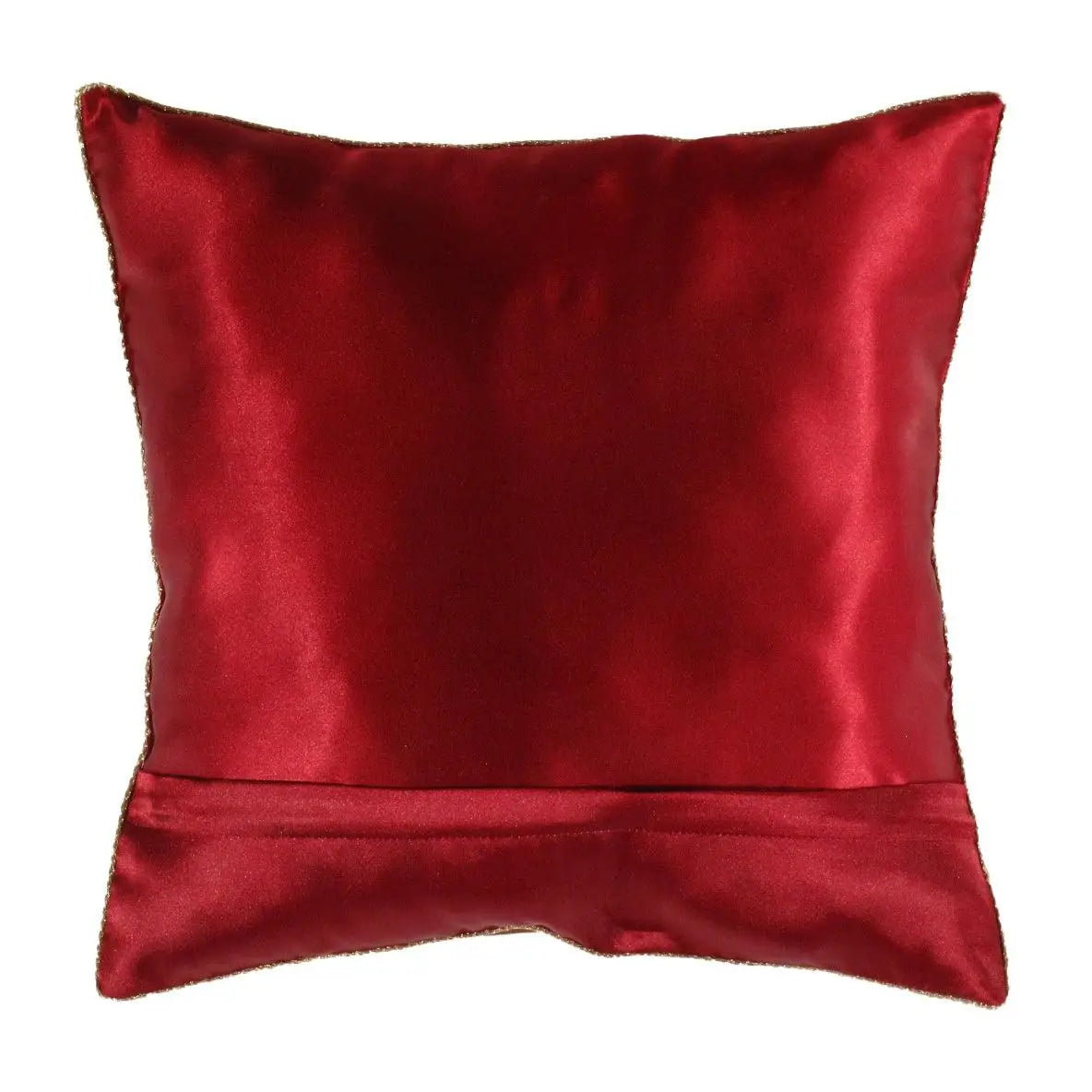 Canvello Silk Termeh Floral Design - 20’’ X 20’’ - Red / 20’’ X 20’’ - Canvello