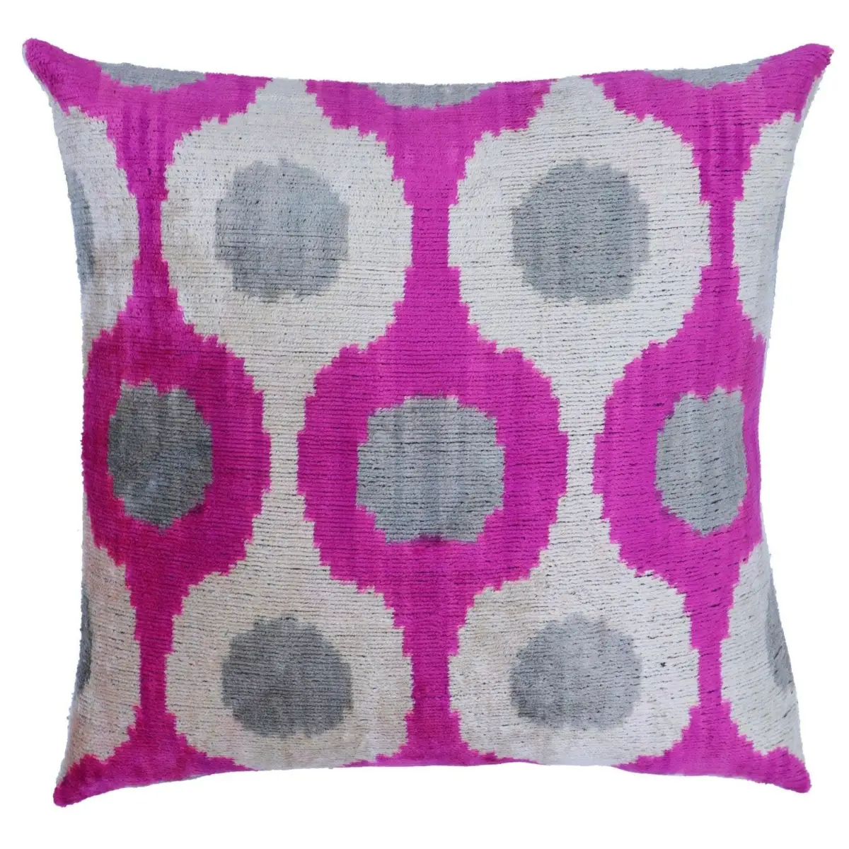 Canvello Silk Velvet Dark Pink Throw Pillows - 16’’x16’’ - Canvello