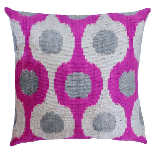 Canvello Silk Velvet Dark Pink Throw Pillows - 16’’x16’’ - Canvello
