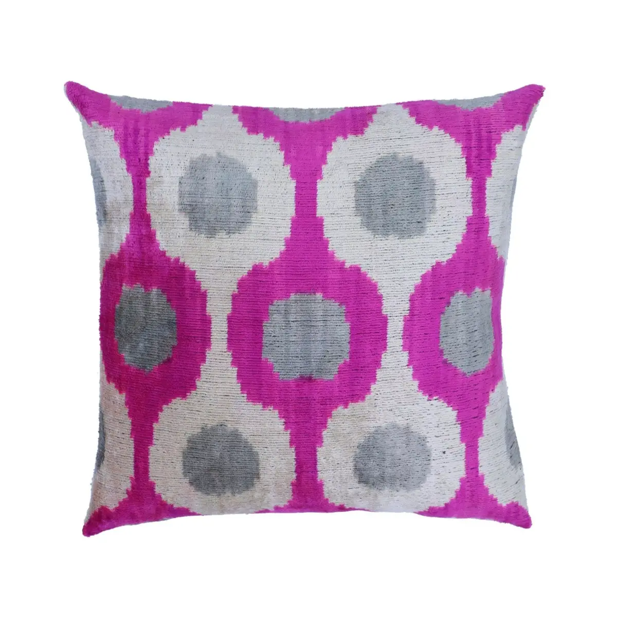 Canvello Silk Velvet Dark Pink Throw Pillows - 16’’x16’’ - Canvello