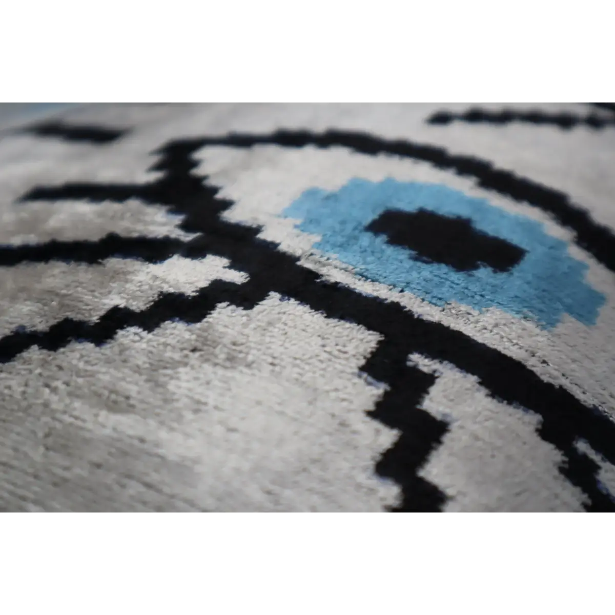 Canvello Silver Black Blue Vegetable Dyed Handmade Turkish Silk Velvet Pillow - A Work of Art - Canvello