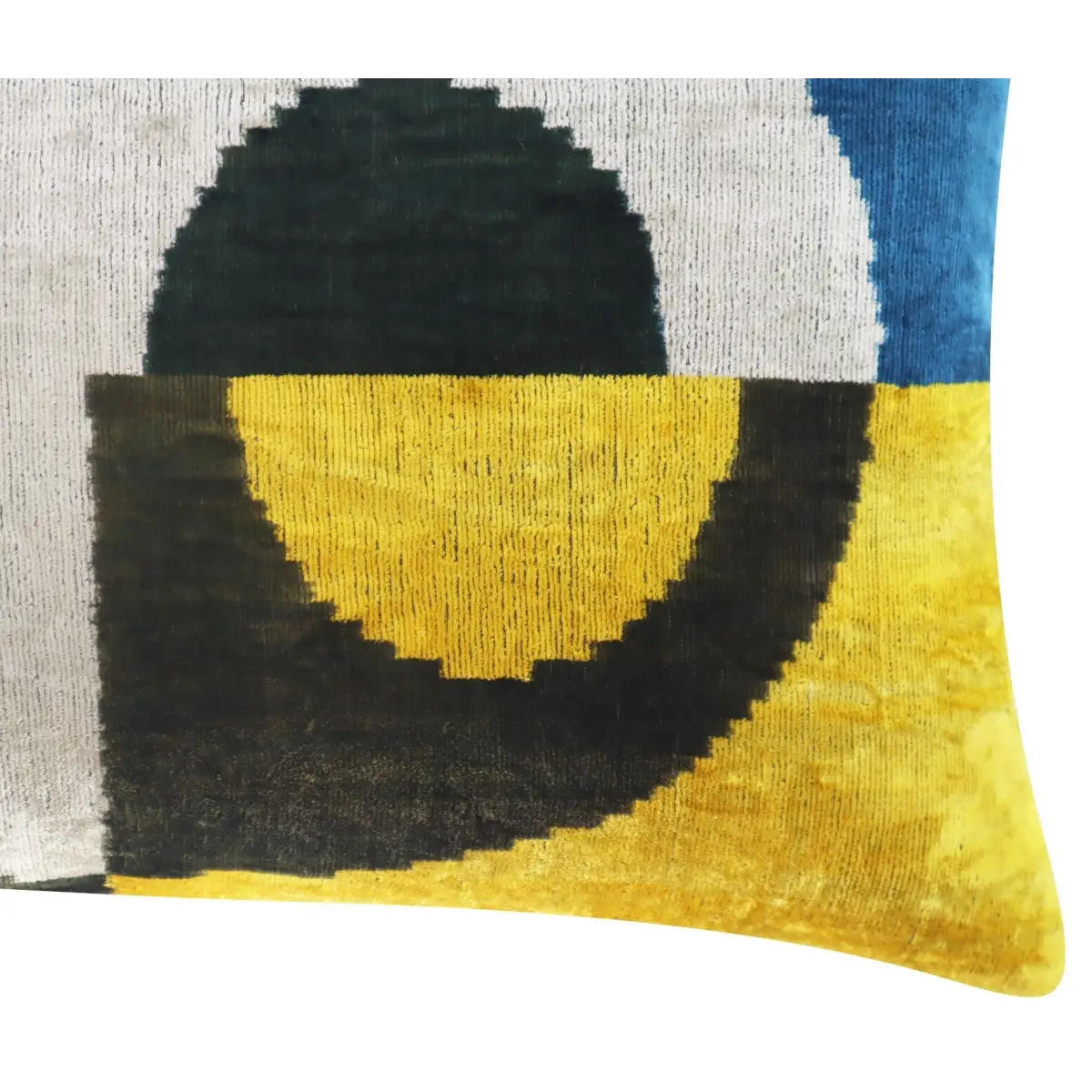 Canvello Silver Black Gold Handmade 16x24 Silk Velvet Pillow Organic Veg Dyed Down/Feather Filled - Canvello
