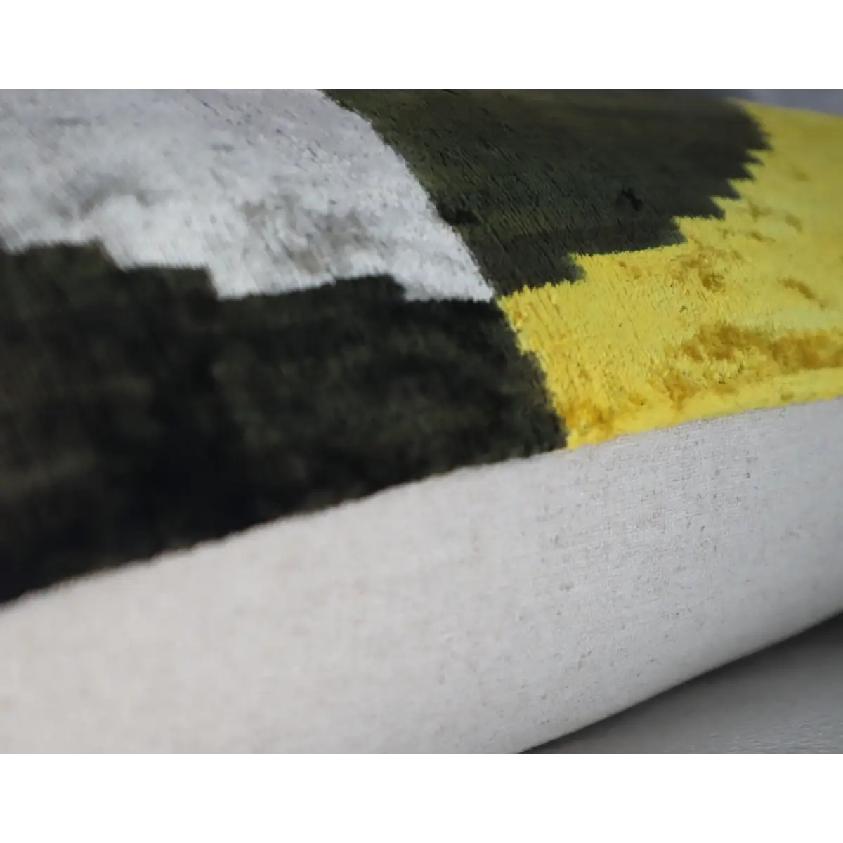 Canvello Silver Black Gold Handmade 16x24 Silk Velvet Pillow Organic Veg Dyed Down/Feather Filled - Canvello