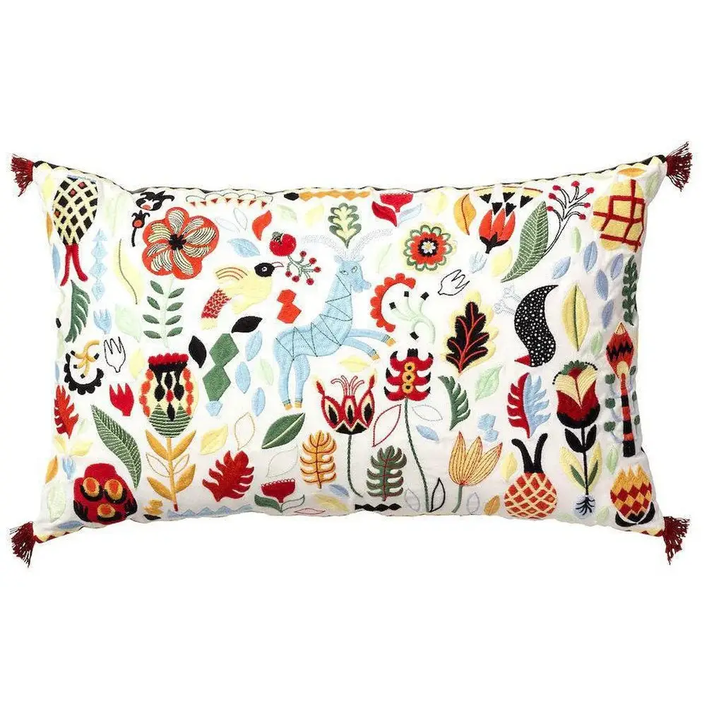 Canvello Swedish Embroidered Throw Pillows - 16x26 - Canvello