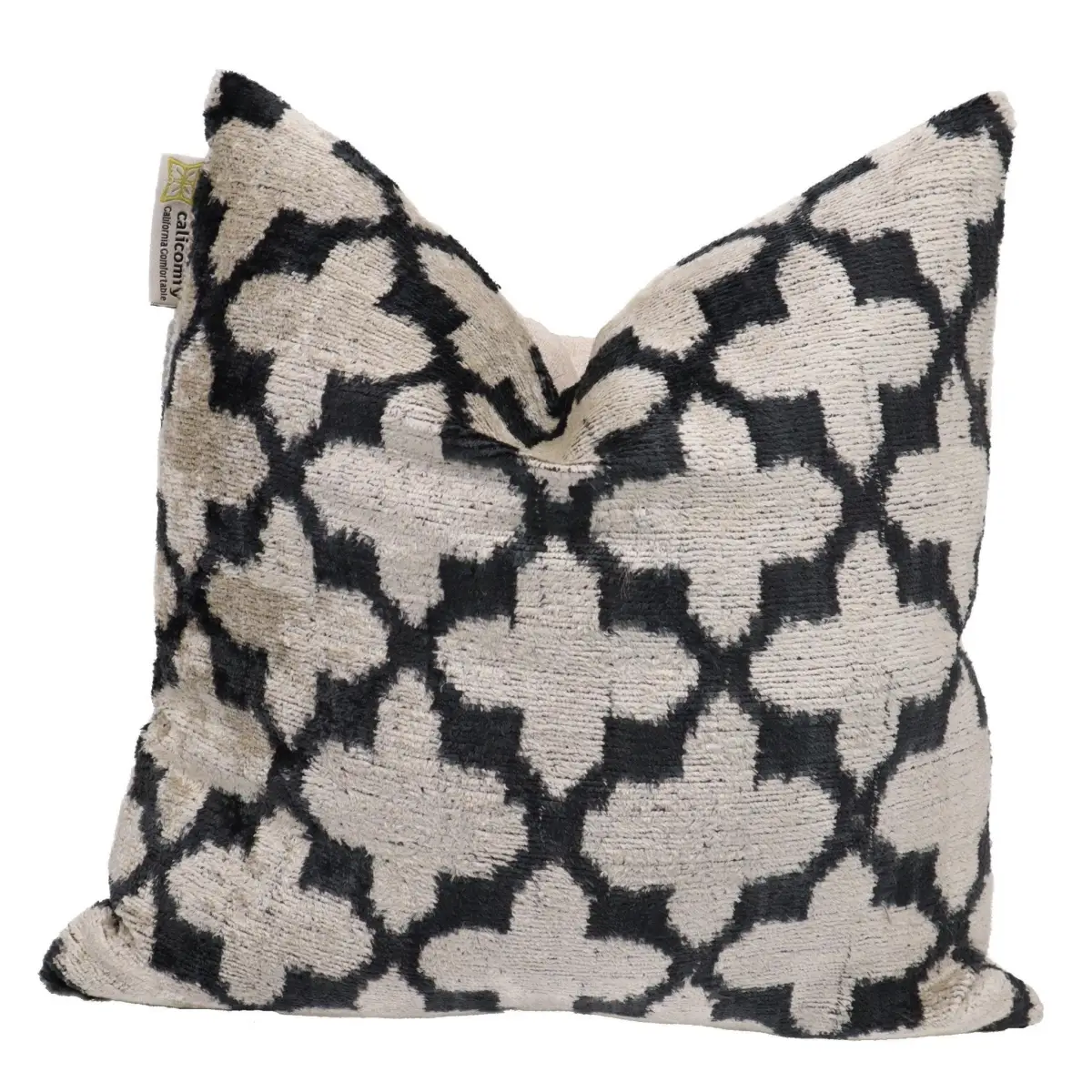 Canvello Throw Back Blavk & White Cushion For Sofa | 16 x 16 in (40 x 40 cm) - Canvello