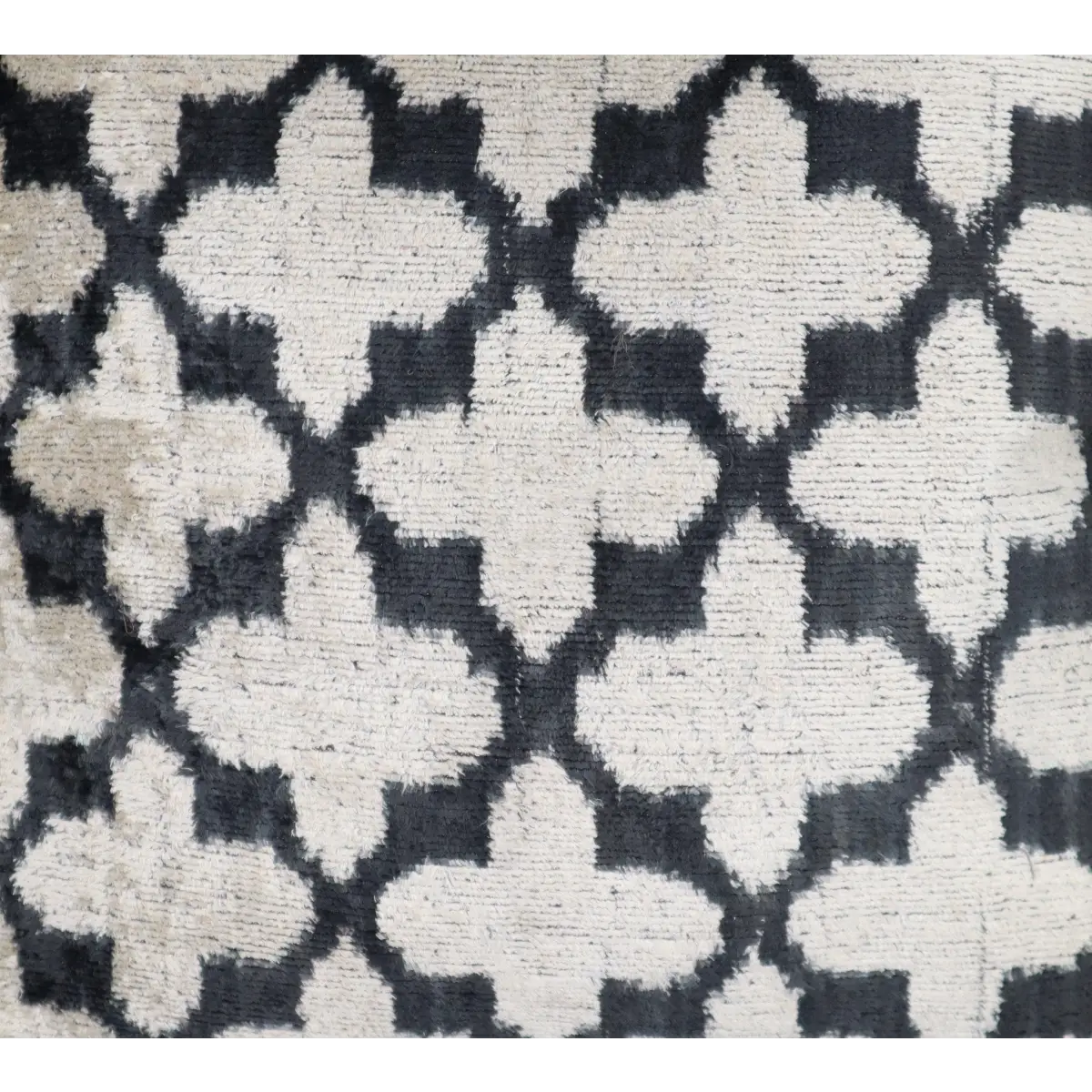 Canvello Throw Back Blavk & White Cushion For Sofa | 16 x 16 in (40 x 40 cm) - Canvello