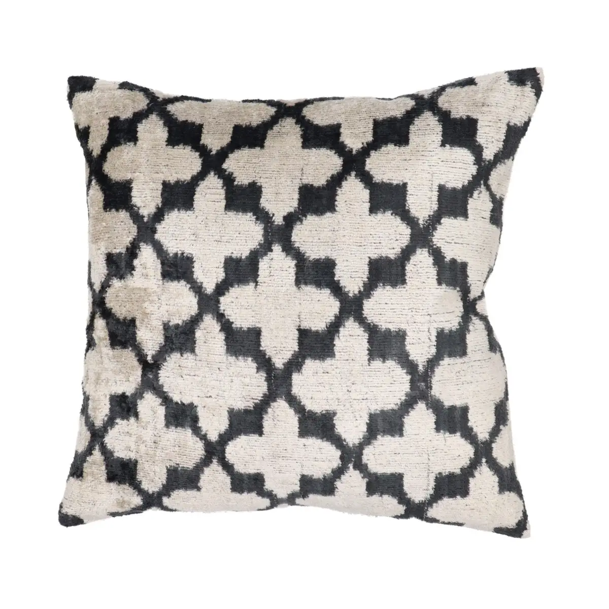 Canvello Throw Back Blavk & White Cushion For Sofa | 16 x 16 in (40 x 40 cm) - Canvello