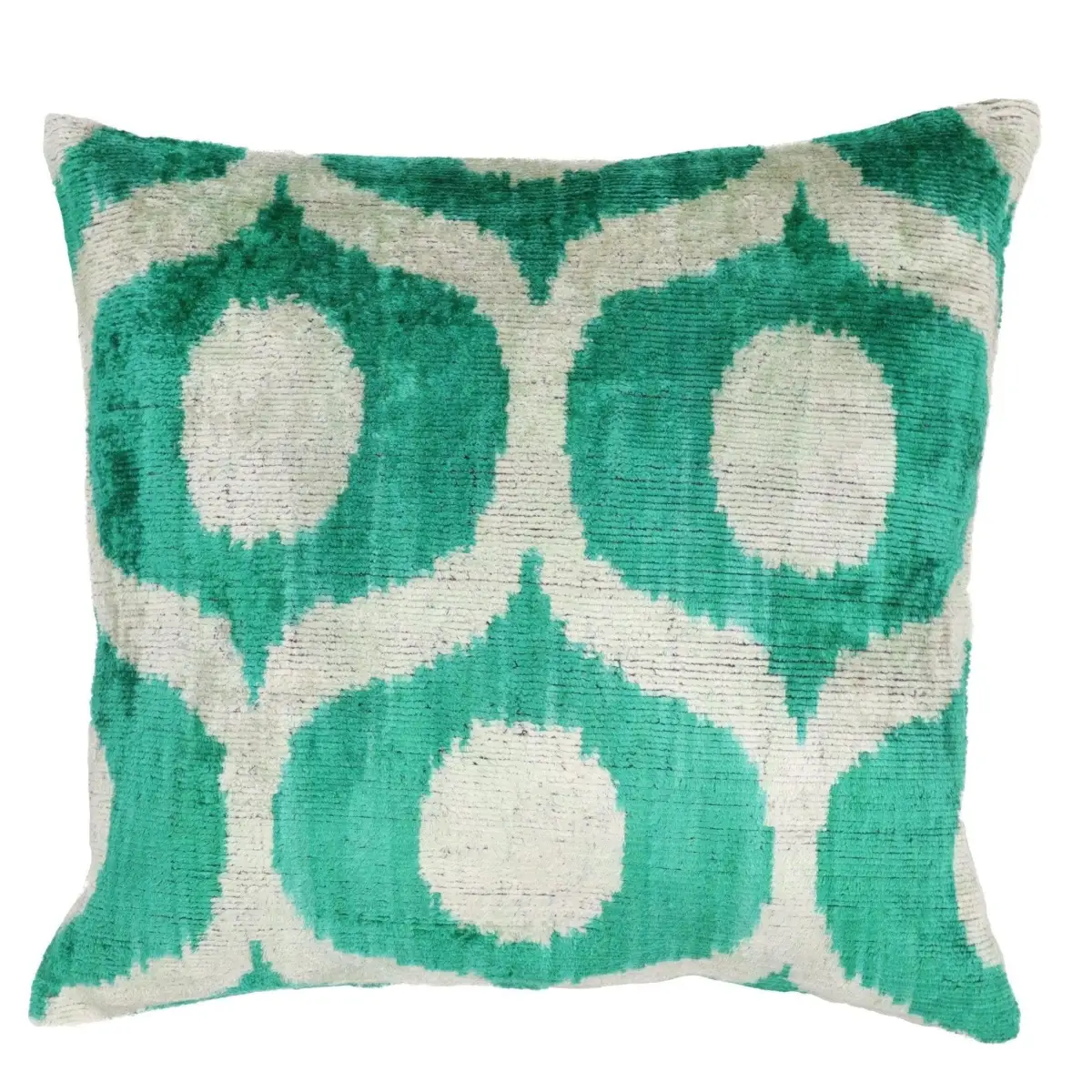 Canvello Throw Luxury Velvet Green Pillow | 16 x 16 in (40 x 40 cm) - Canvello
