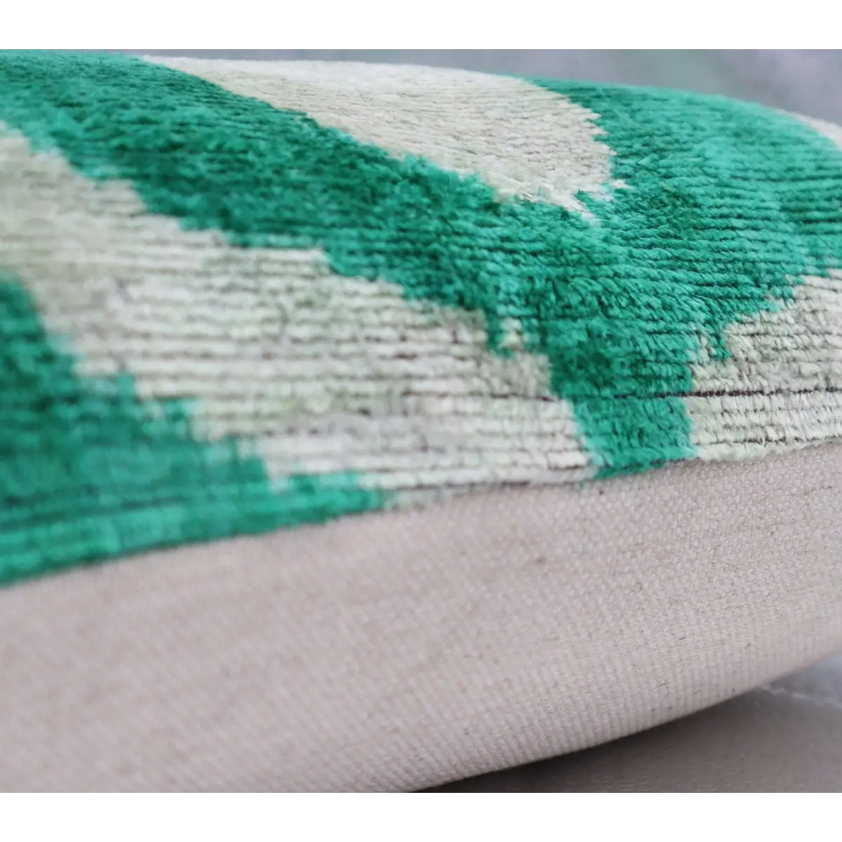 Canvello Throw Luxury Velvet Green Pillow | 16 x 16 in (40 x 40 cm) - Canvello