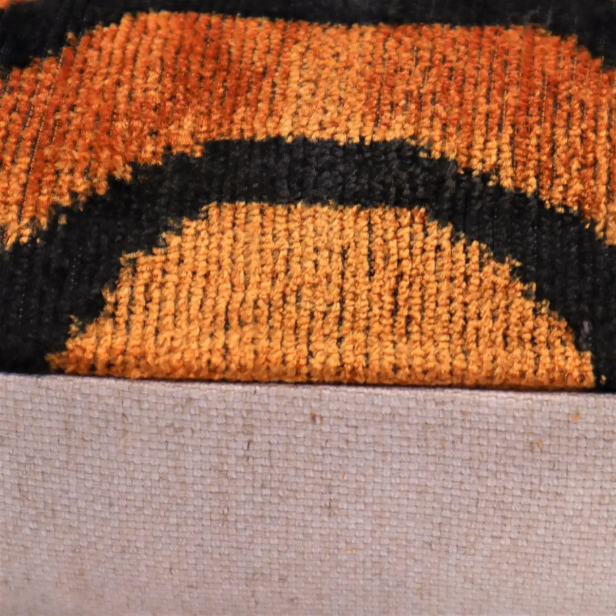 Canvello Tiger Print Burnt Orange Throw Pillows - 16x16 inch - Canvello