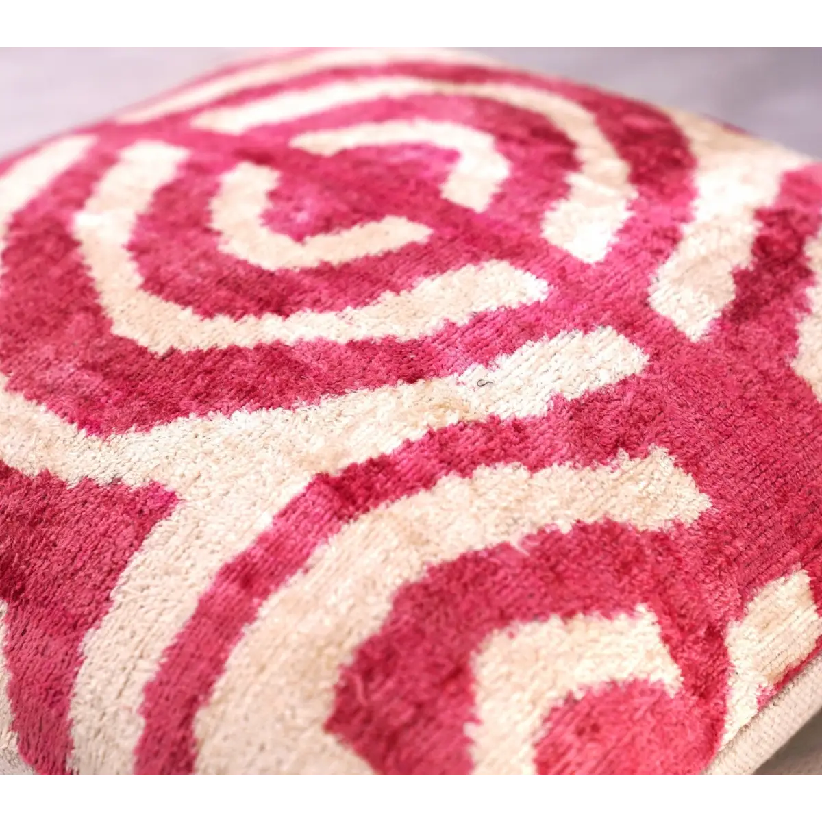 Canvello Tiger Print Pinkish Red Throw Pillows - 16x16 inch - Canvello