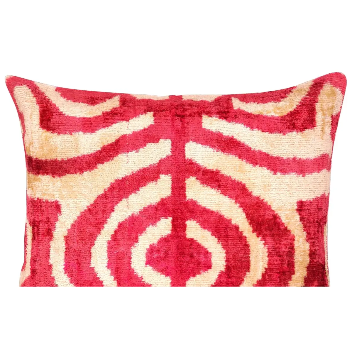 Canvello Tiger Print Pinkish Red Throw Pillows - 16x16 inch - Canvello