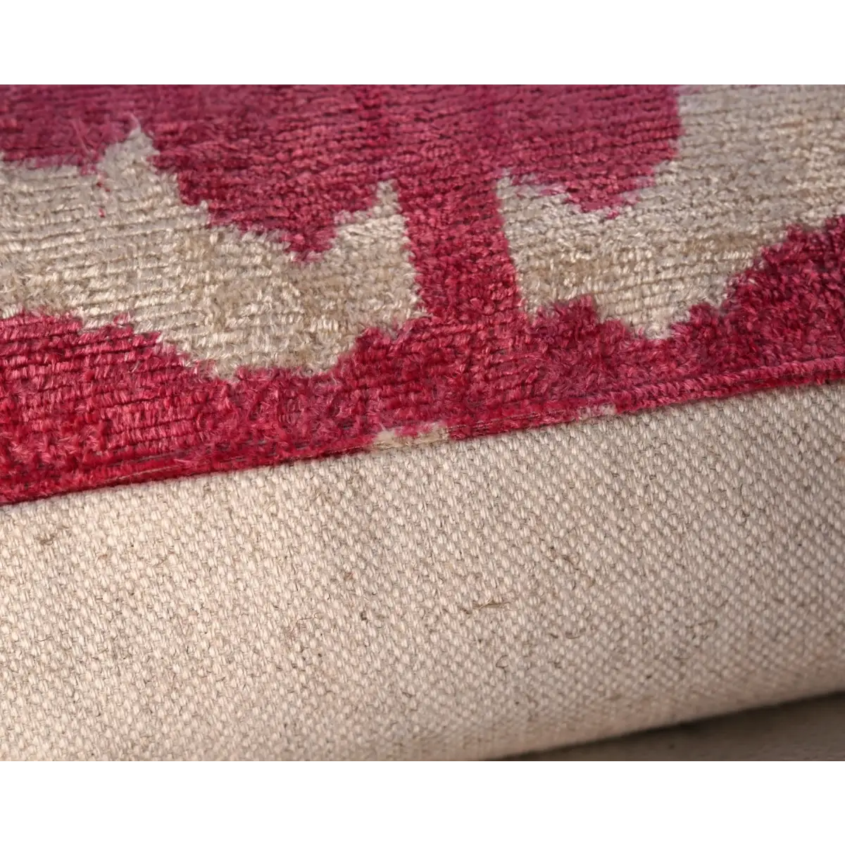 Canvello Tiger Print Pinkish Red Throw Pillows - 16x16 inch - Canvello