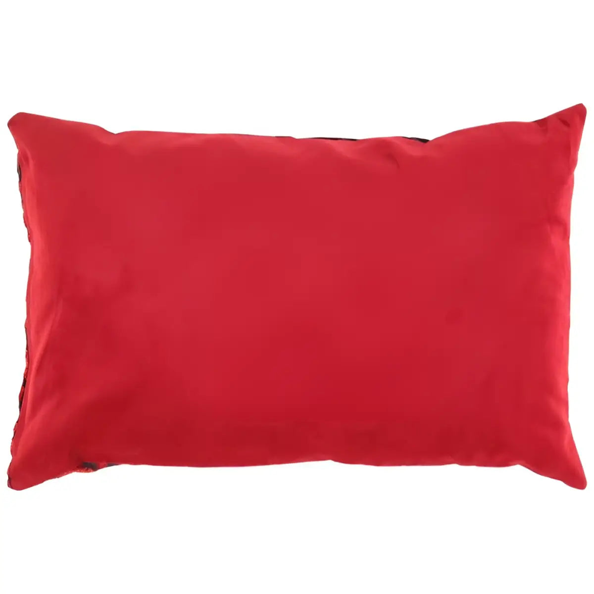 Canvello Tigre Pillow Red & Black Velvet- 16’’ X 24’’ - Red / 16’’ X 24’’ - Canvello