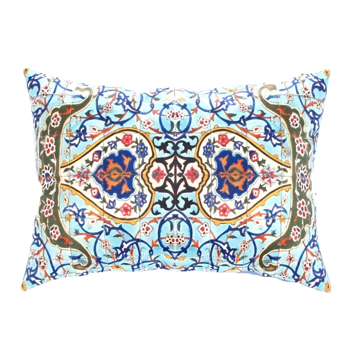Canvello Tile Design Velvet Pillow - 16’ X 24’ - light blue / 16’ X 24’ - Canvello