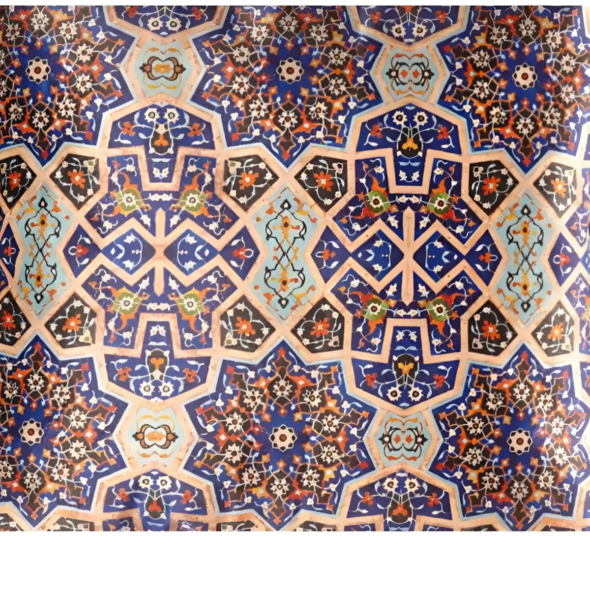 Canvello Tile Design Velvet Pillow - 20’’ X 20’’ - light blue / 20’’ X 20’’ - Canvello