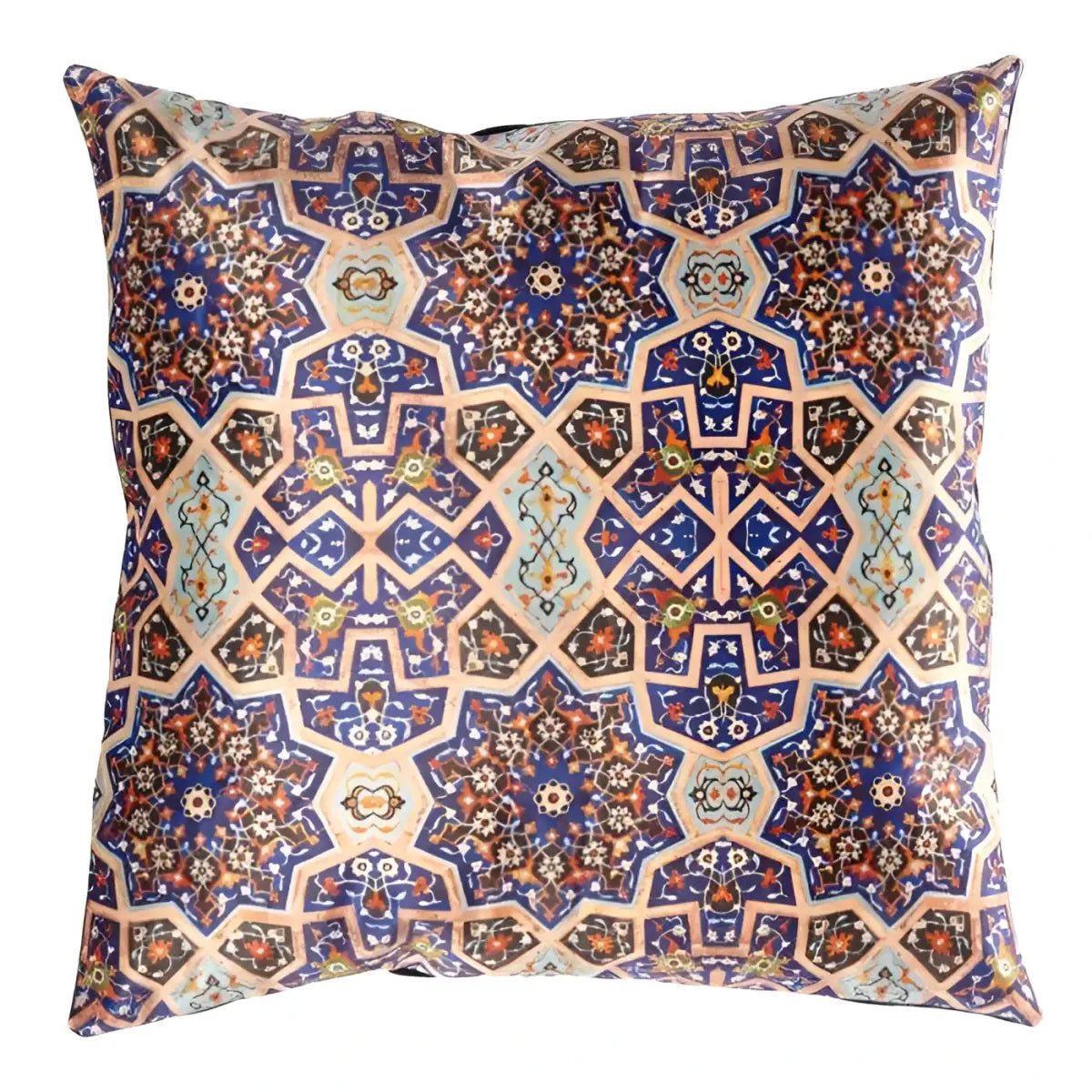 Canvello Tile Design Velvet Pillow - 20’’ X 20’’ - light blue / 20’’ X 20’’ - Canvello