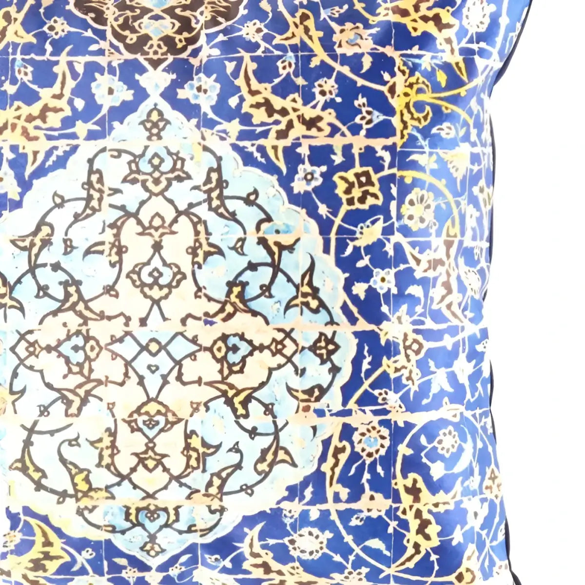 Canvello Tile Design Velvet Pillow - 20’’ X 20’’ - light blue / 20’’ X 20’’ - Canvello