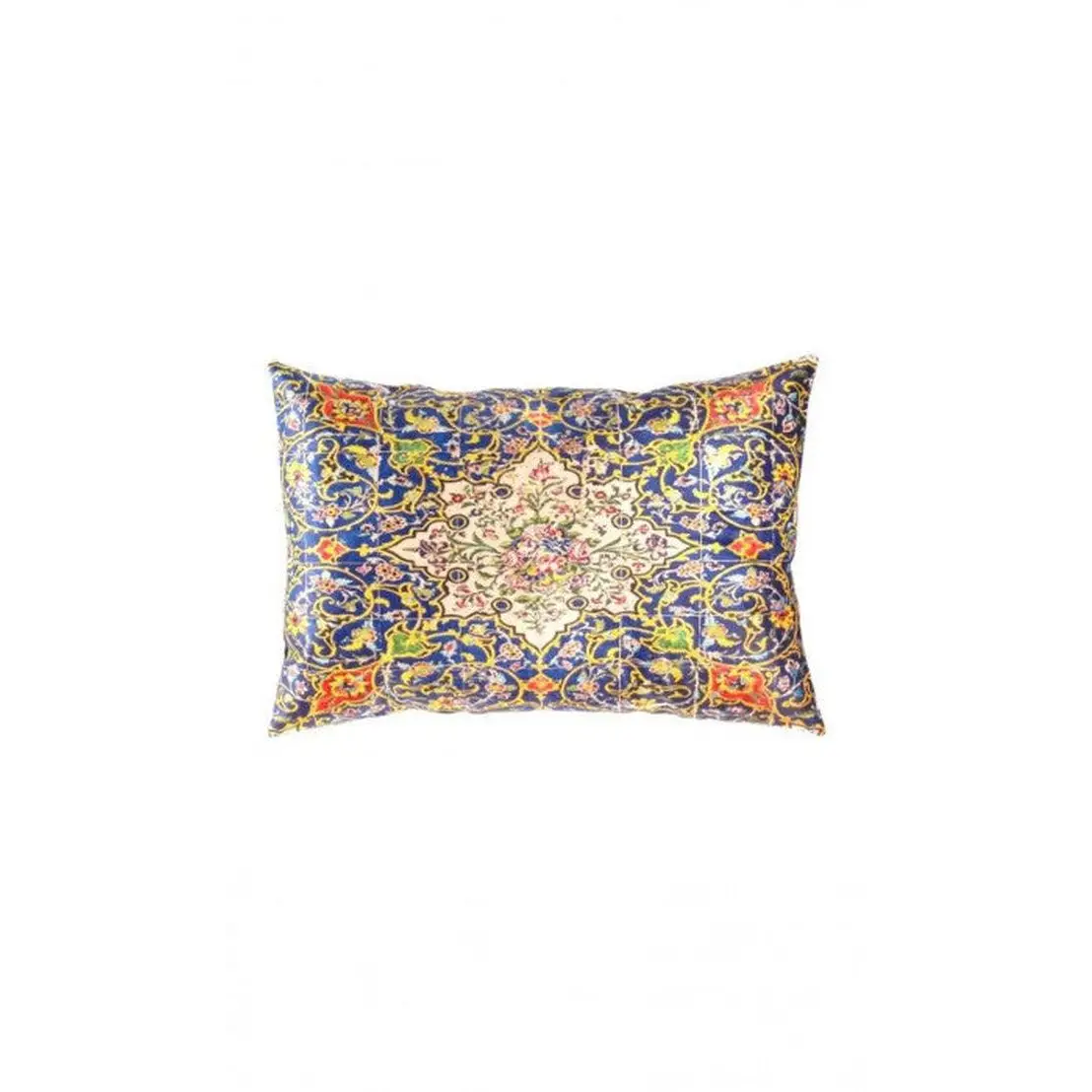 Canvello Traditional Design Calligraphy Velvet Pillow - 16’’ X 24’’ - Navy Blue / 16’’ X 24’’ - Canvello