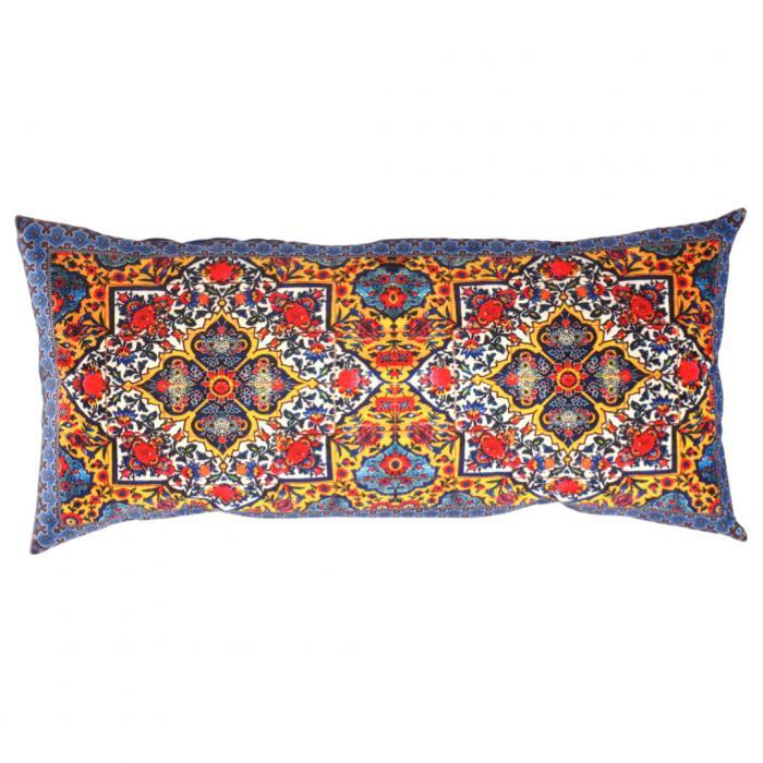 Coussin en velours au design traditionnel Canvello - 15'' X 30'' 