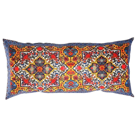 Canvello Traditional Design Velvet Pillow - 15’’ X 30’’ - Blue / 15’’ X 30’’ - Canvello