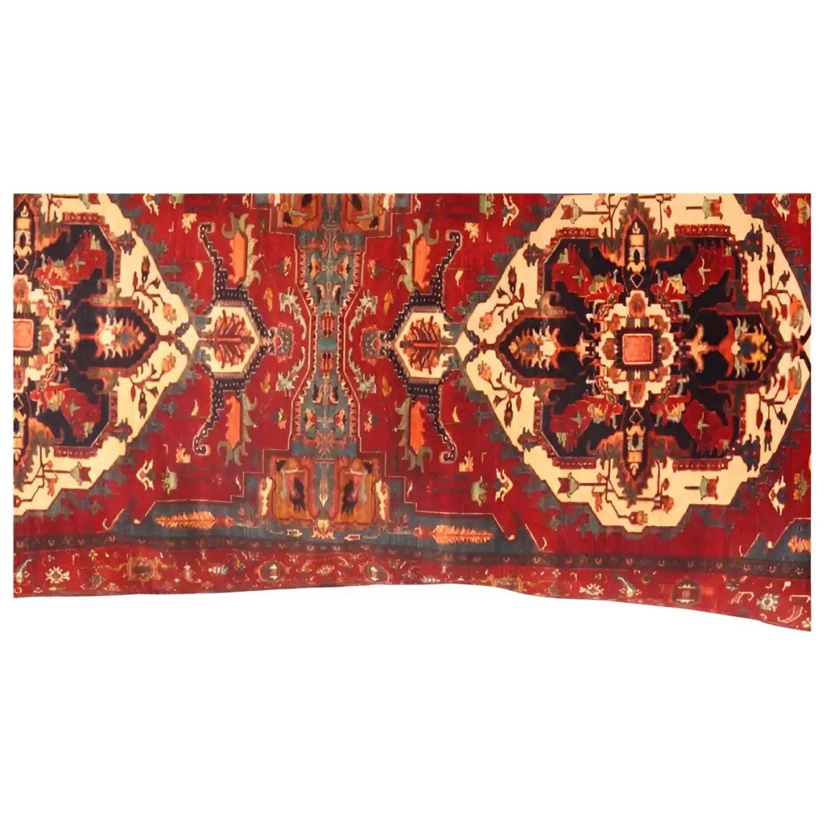 Canvello Traditional Design Velvet Pillow - 15’’ X 30’’ - Blue-Red / 15’’ X 30’’ - Canvello