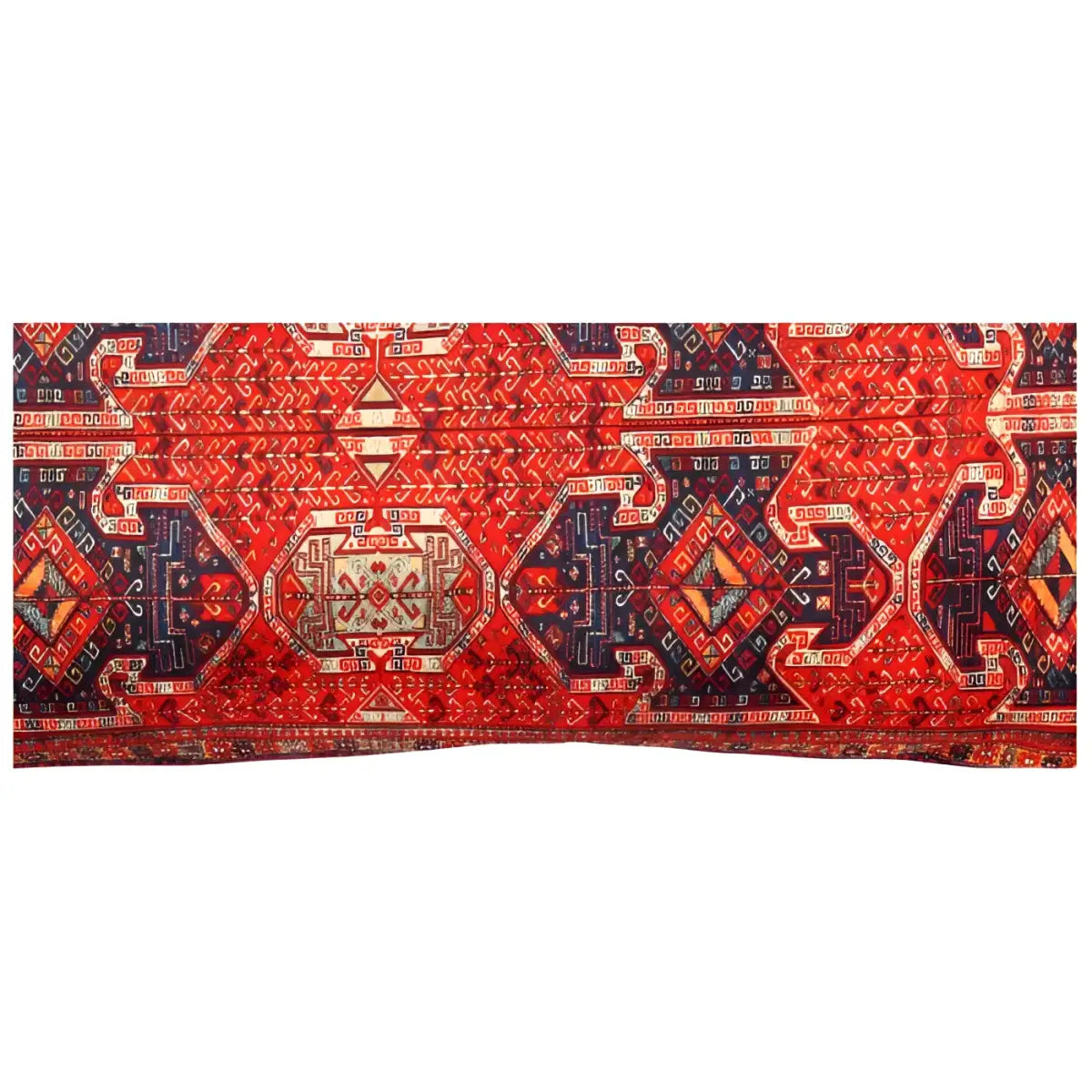 Canvello Traditional Design Velvet Pillow - 15’’ X 30’’ - Blue-Red / 15’’ X 30’’ - Canvello