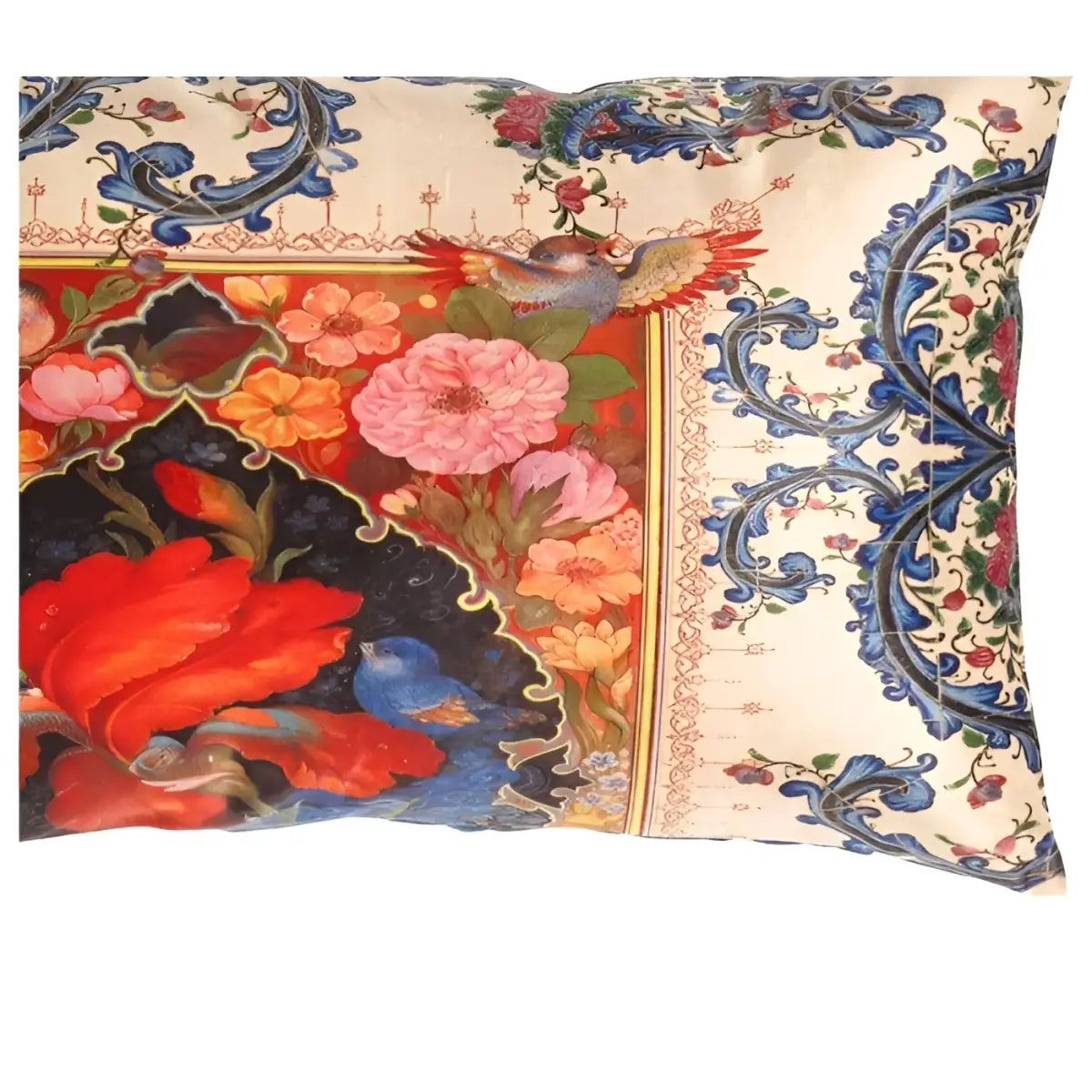 Canvello Traditional Design Velvet Pillow - 16’’ X 24’’ - Red- gray / 16’’ X 24’’ - Canvello