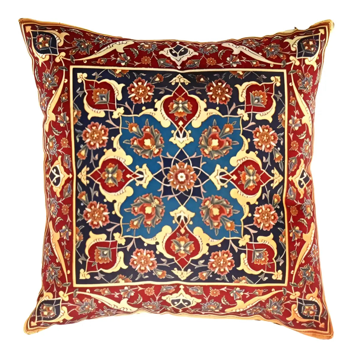 Canvello Traditional Design Velvet Pillow - 16’ X 16’ - light blue / 16’ X 16’ - Canvello