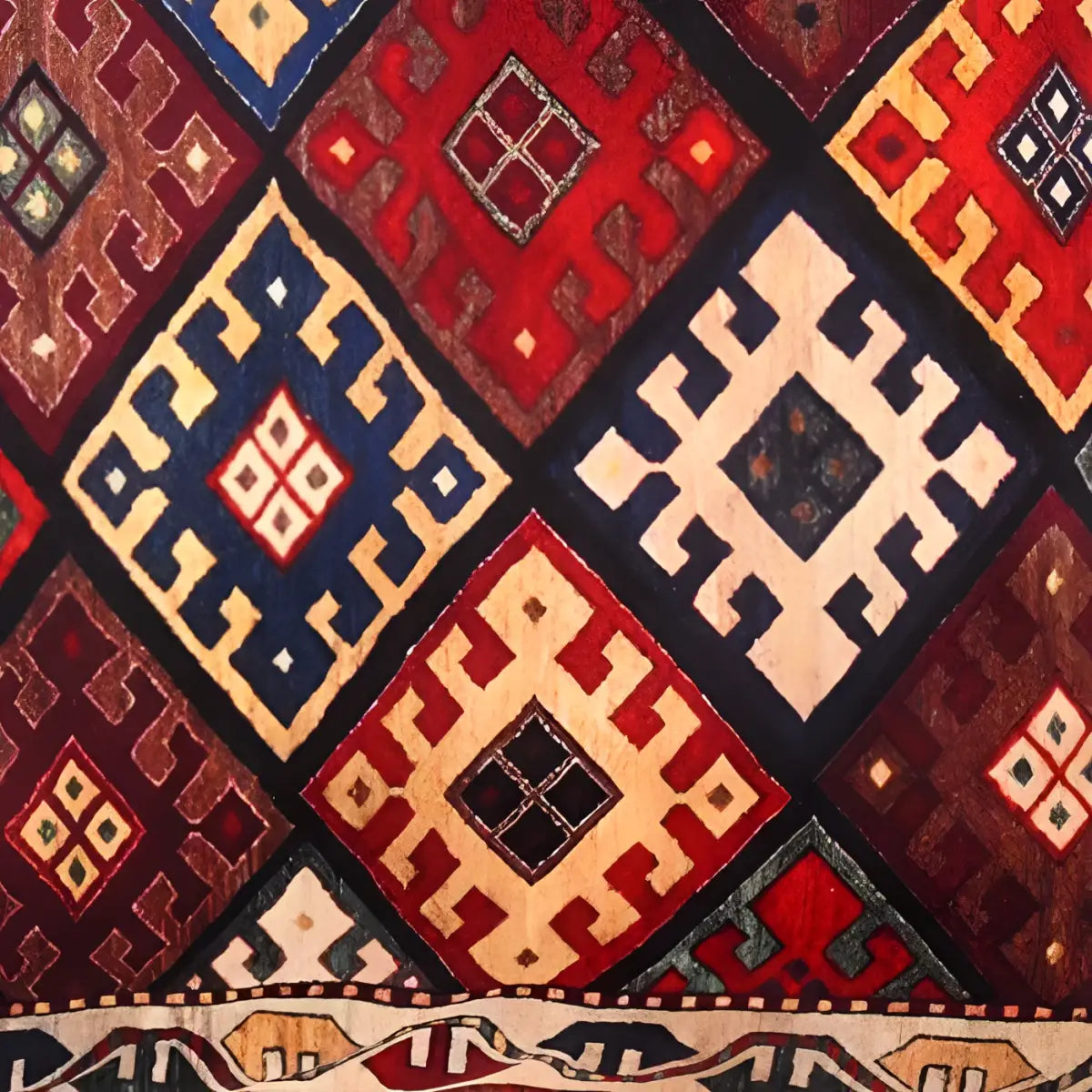 Canvello Traditional Design Velvet Pillow - 20’ X 20’ - Red / 20’ X 20’ - Canvello