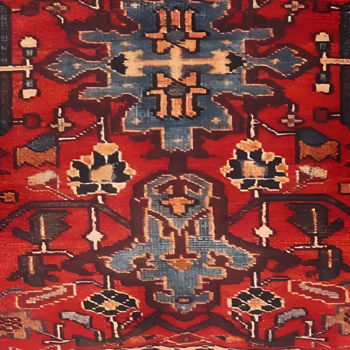 Canvello Traditional Design Velvet Pillow - 20’ X 20’ - Rust / 20’ X 20’ - Canvello