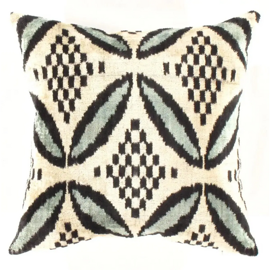 Canvello Turkish Beige And Black Throw Pillows - TI 80 - Gray Beigey / 16’’X24’’ - Canvello