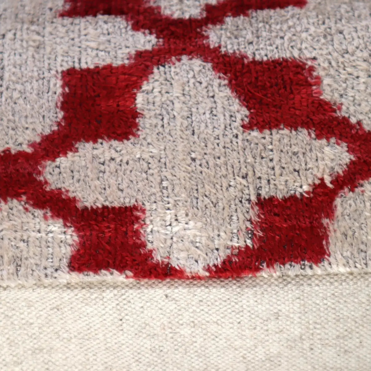 Canvello Turkish Handmade Decorative Velvet Silk Pillow - 16’’ X 24’’ - Red Pink - Canvello