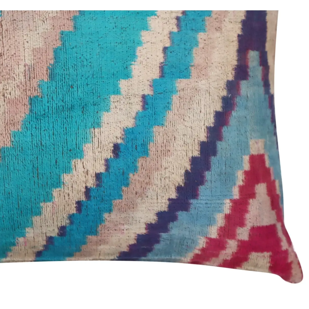 Canvello Turkish Handmade Decorative Velvet Silk Pillow - 16’’ X 24’’ - Multi Color - Canvello