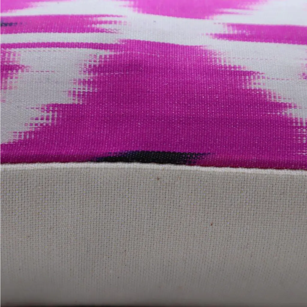 Canvello Turkish Ikat Pink Silk Pillow - 16’’X16’’ - 16’’ x 16’’ / Pink - Canvello