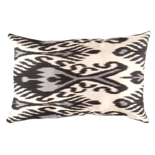 Canvello Turkish Silk Large Throw Pillows - TI 27 - White / 16’’ x 24’’ - Canvello