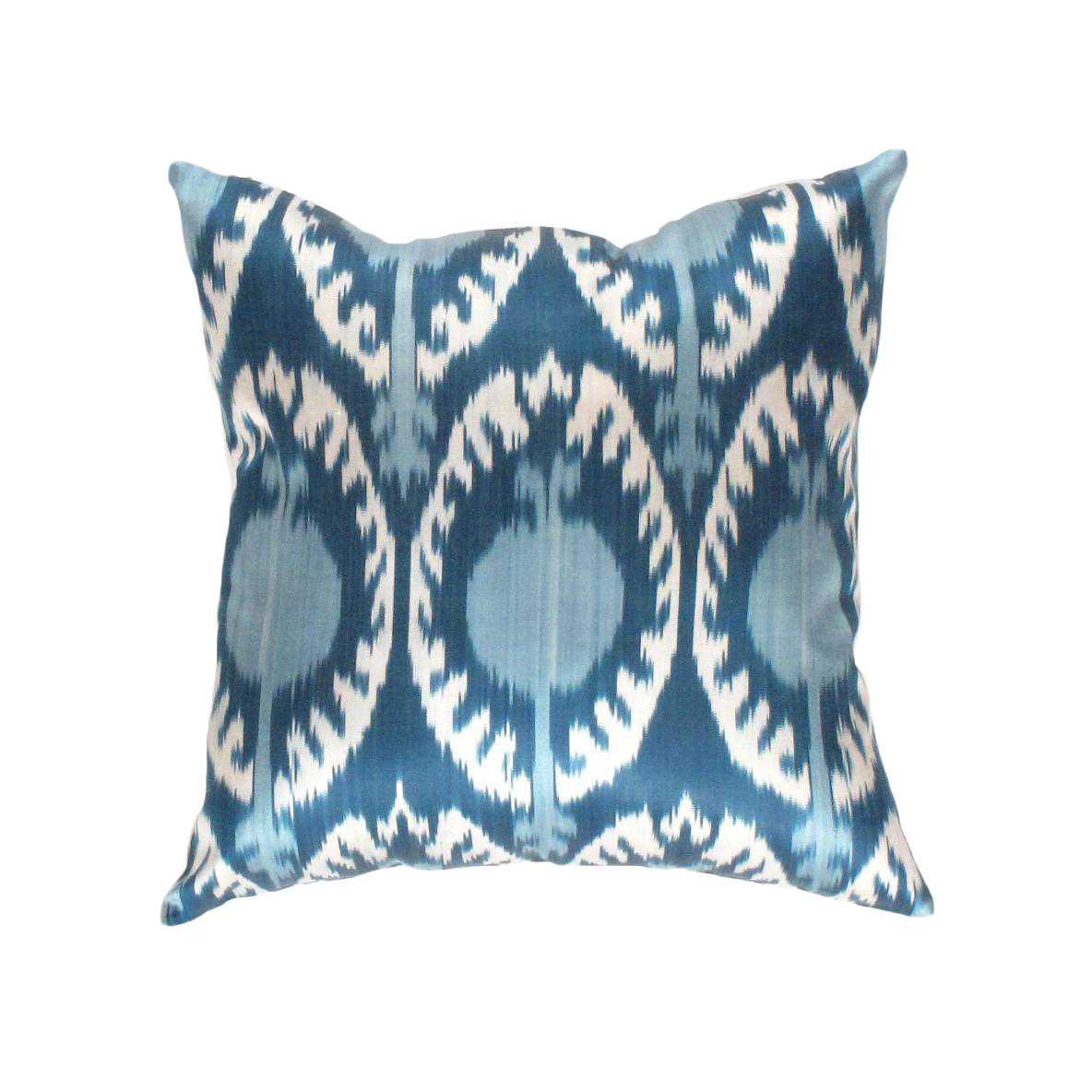 Almohada decorativa de seda turca Canvello de color azul claro - TI 73 