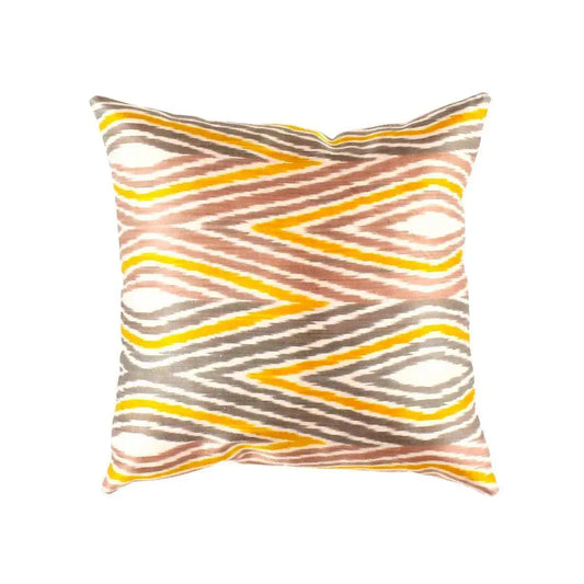 Canvello Turkish Silk Yellow Cushion - TI 9 - White / 1’ x 1’ - Canvello
