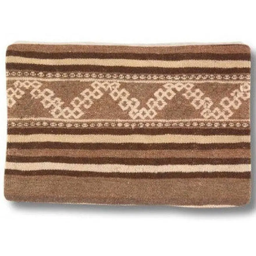 Canvello Turkish Vintage Hand Knotted Pillow - 16’’ x 24’’ - Brown | Beige - Canvello