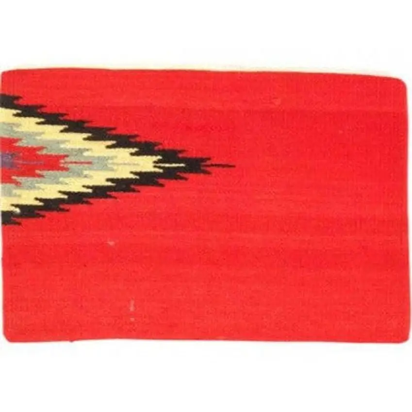 Canvello Turkish Vintage Hand Knotted Pillow - 16’’x24’’ - Red - Black - Beige - Canvello