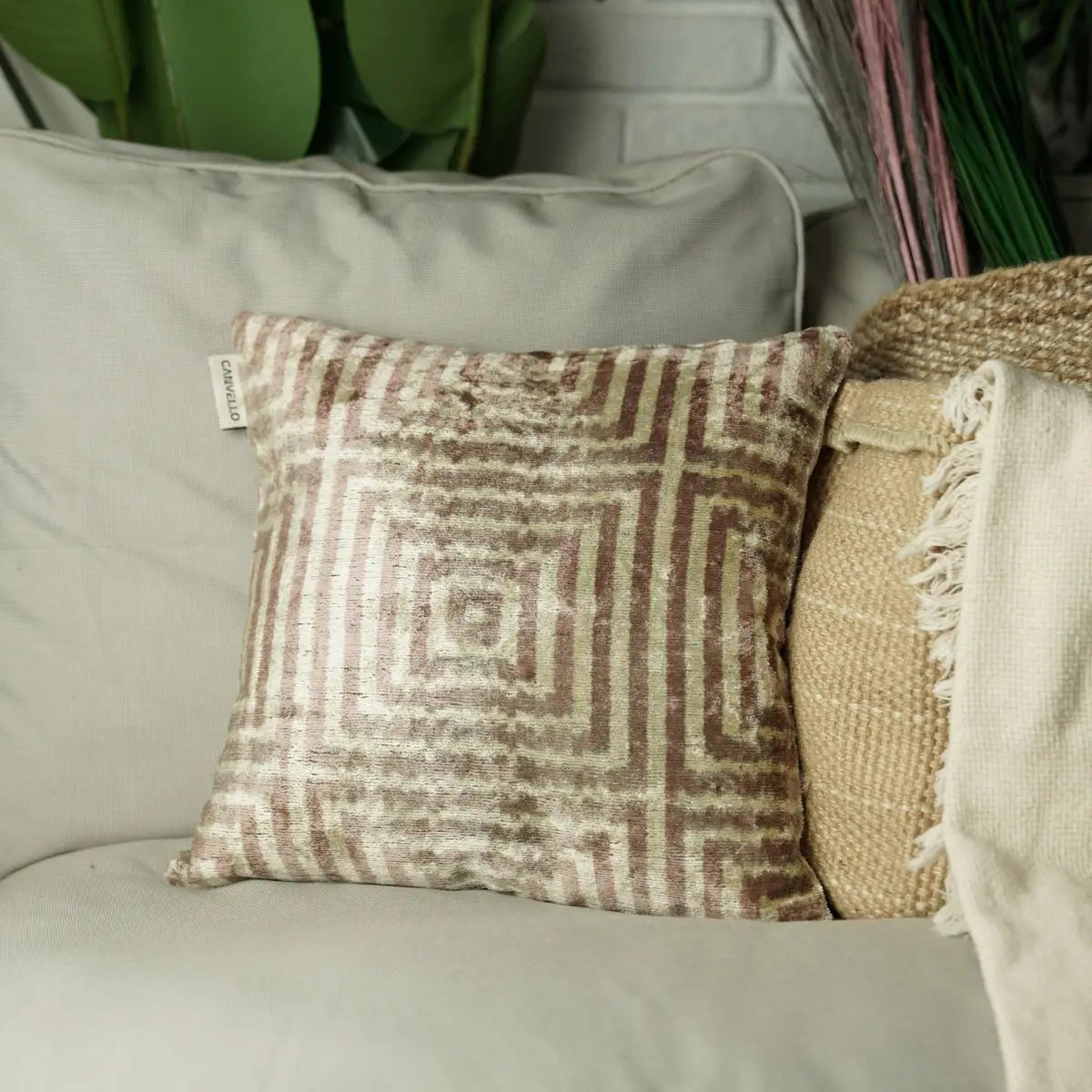 Canvello Unique Decorative Brown Pillows - 16’’X16’’ - Canvello