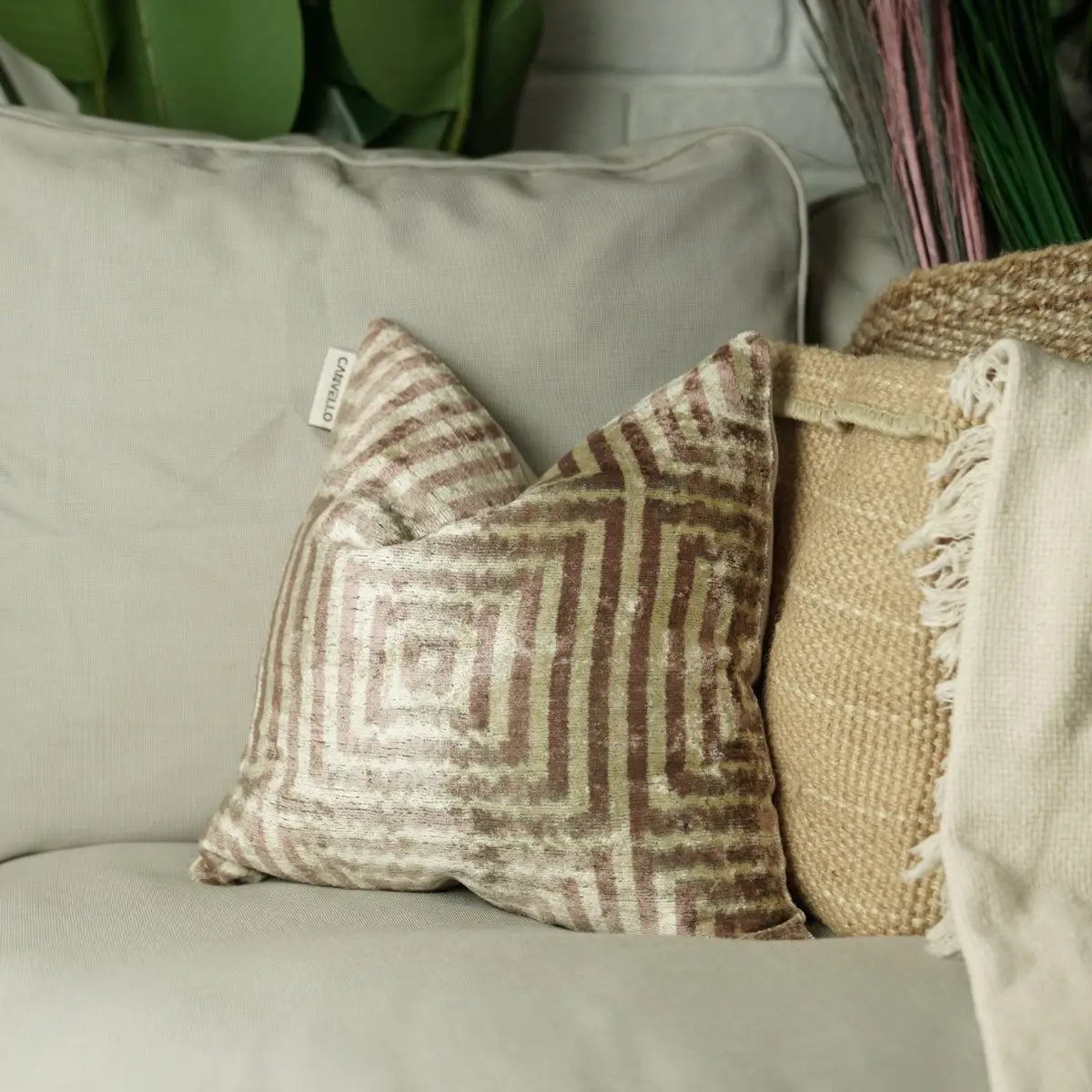 Canvello Unique Decorative Brown Pillows - 16’’X16’’ - Canvello
